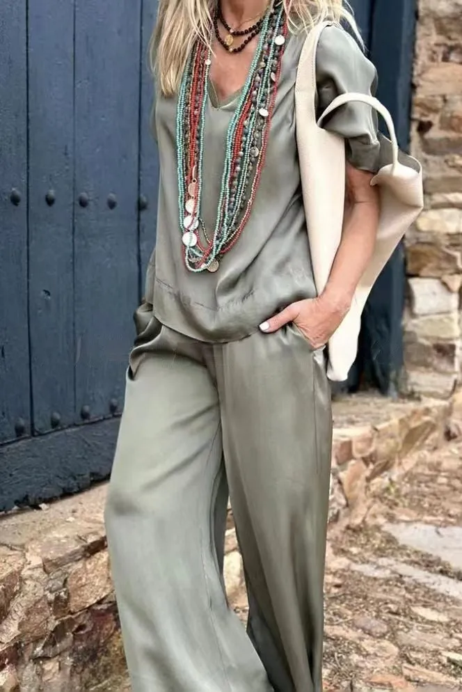 Alice Leroy | Ensemble blouse et pantalon élégant