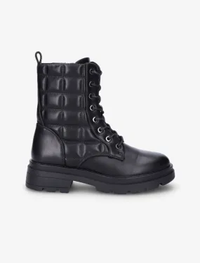 Boots matelassées et crantées - Noir