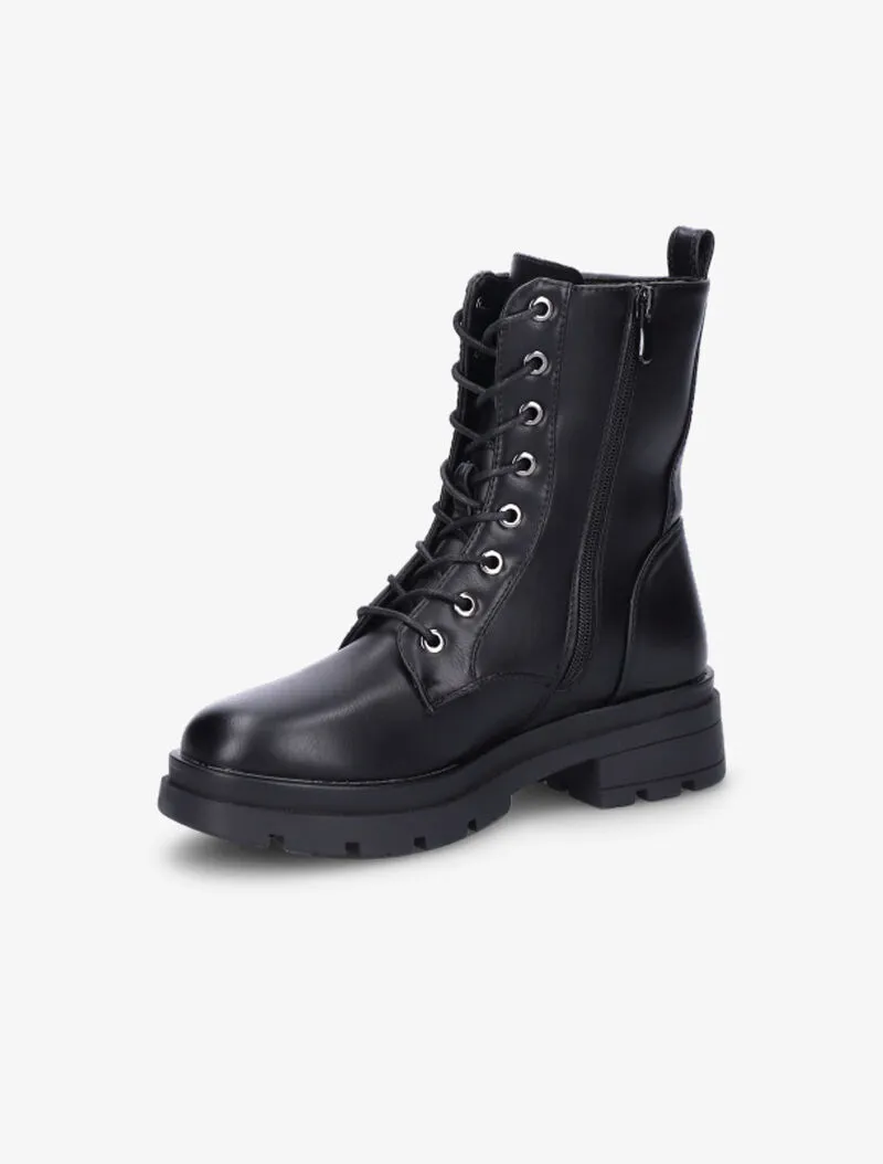 Boots matelassées et crantées - Noir