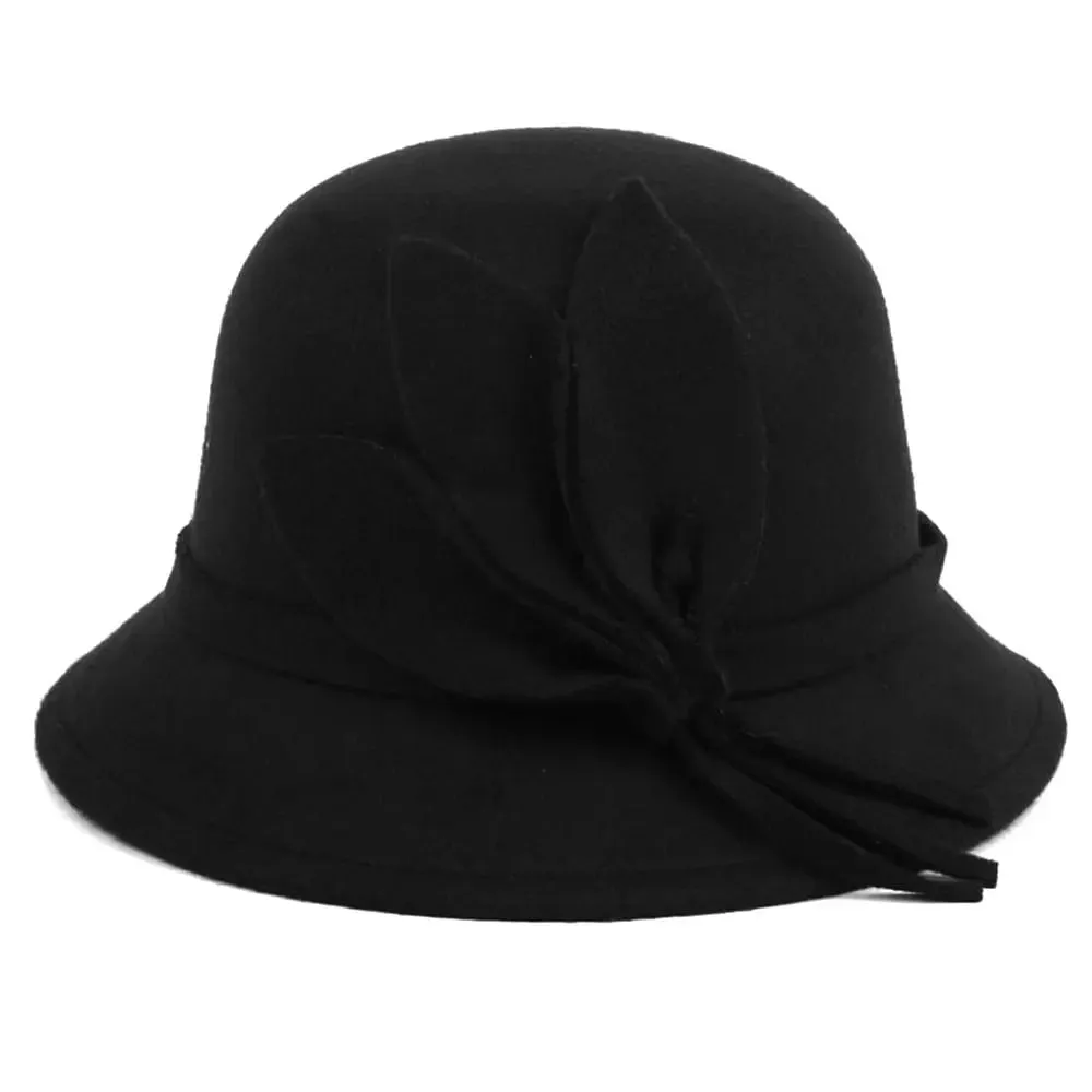 Chapeau cloche laine femme