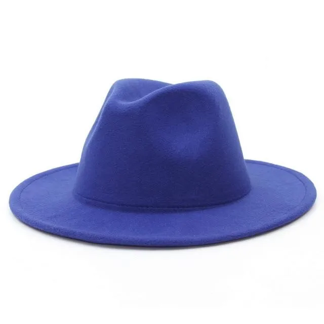 Chapeau Fedora à bord plat