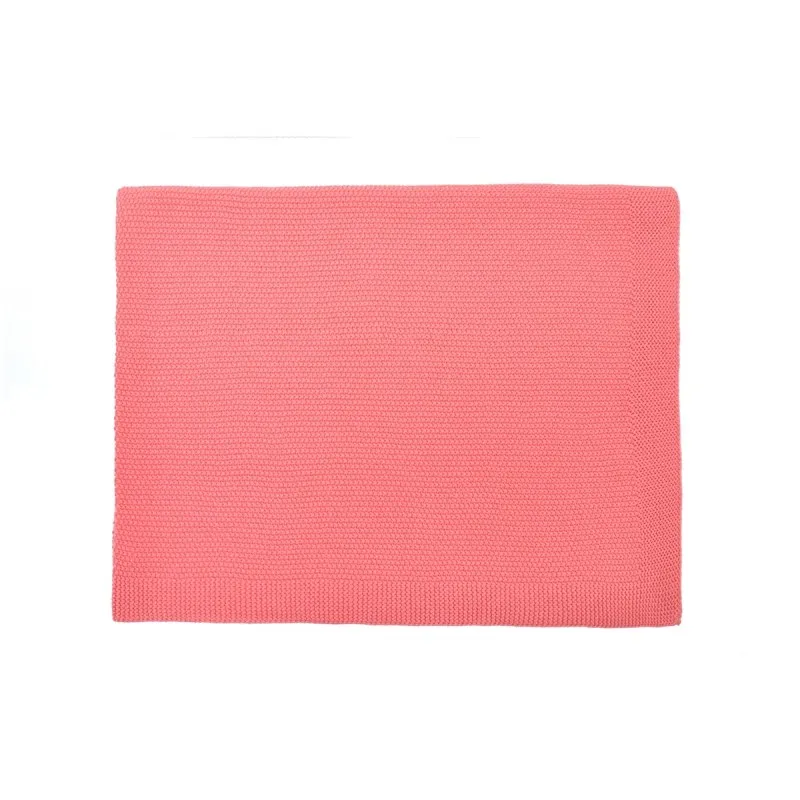 Couverture Bou - Coral pink - ROSE IN APRIL - Perlin Paon Paon