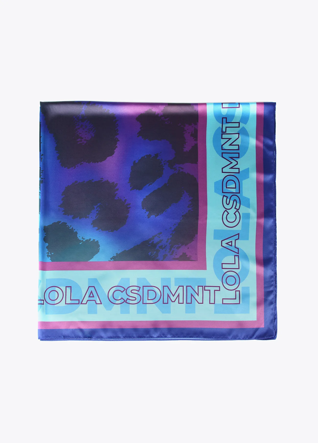 Foulard imprimé animal bleu