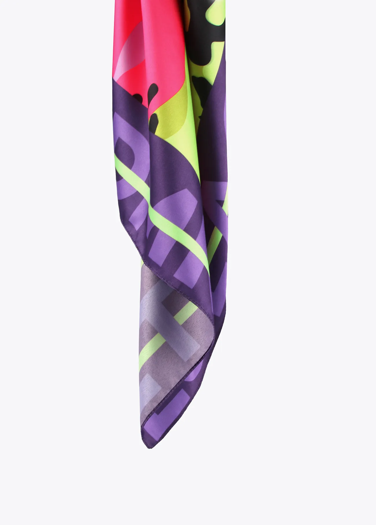 Foulard satiné visage animal