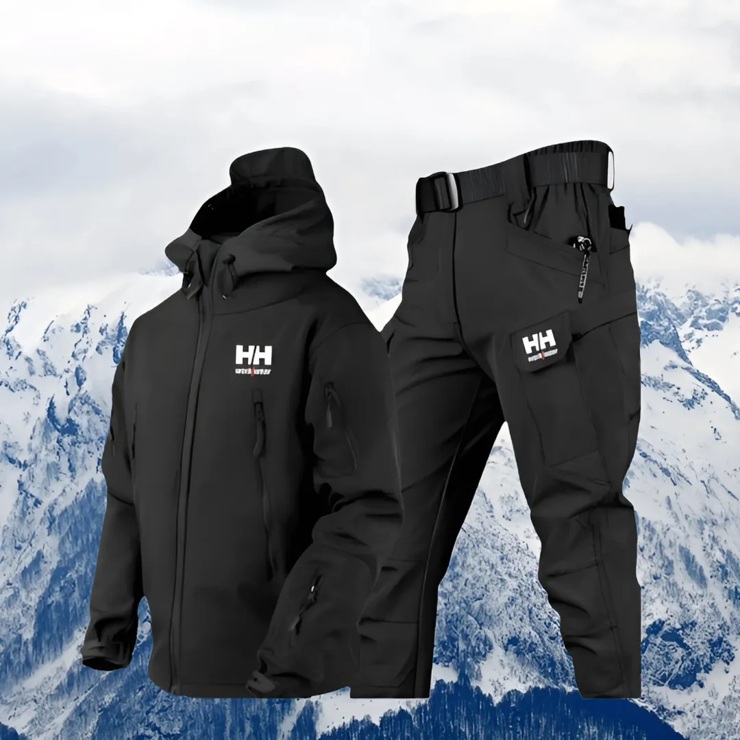 Homme - Manteau d'hiver avec pantalon - Résistant aux intempéries - En