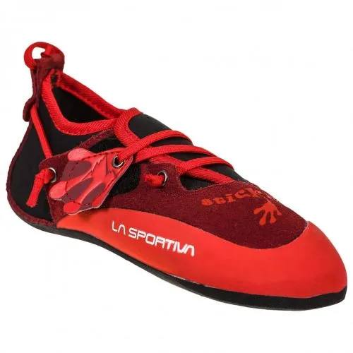 La Sportiva Stickit Chili/Poppy chaussons d'escalade enfants