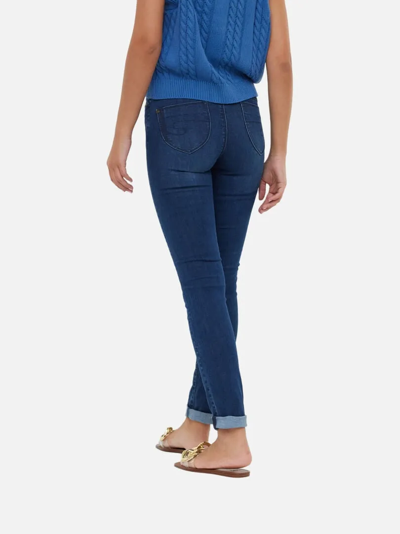 Lee Cooper - Jean coton slim JANA - Bleu