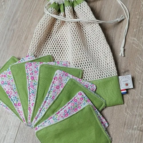 Lingettes débarbouillantes lavables liberty fairford / zéro déchet