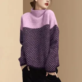 Léopoldine | Pull col roulé pour Femme | Chaud