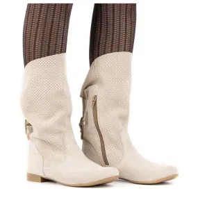 Olivier Bottines ajourées Elena beige