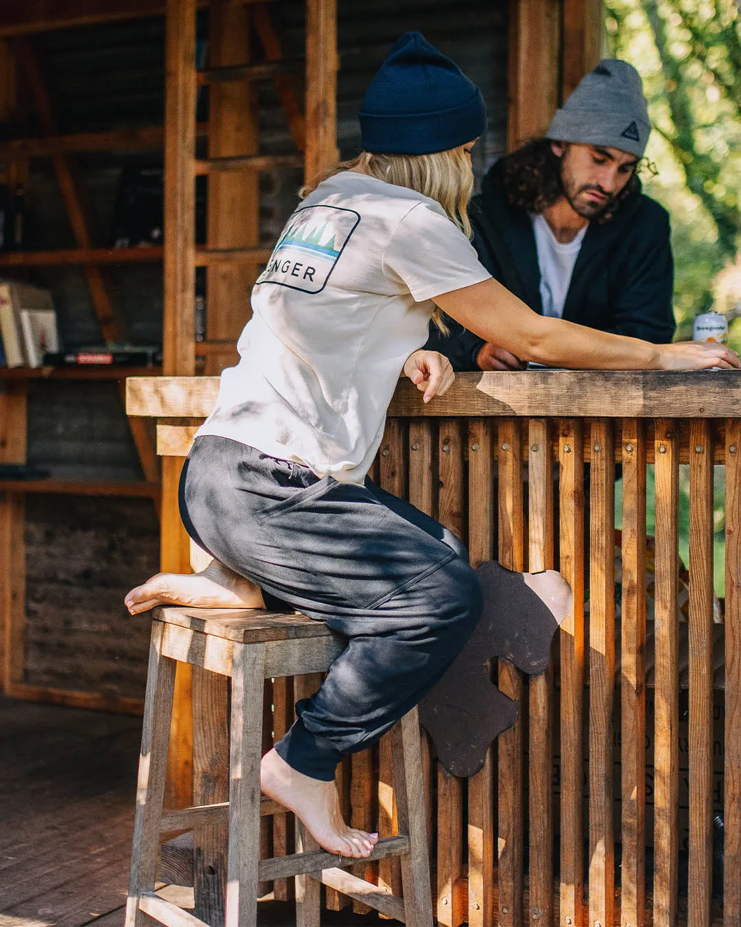 Pantalon en Coton Recyclé Day Dream - Noir