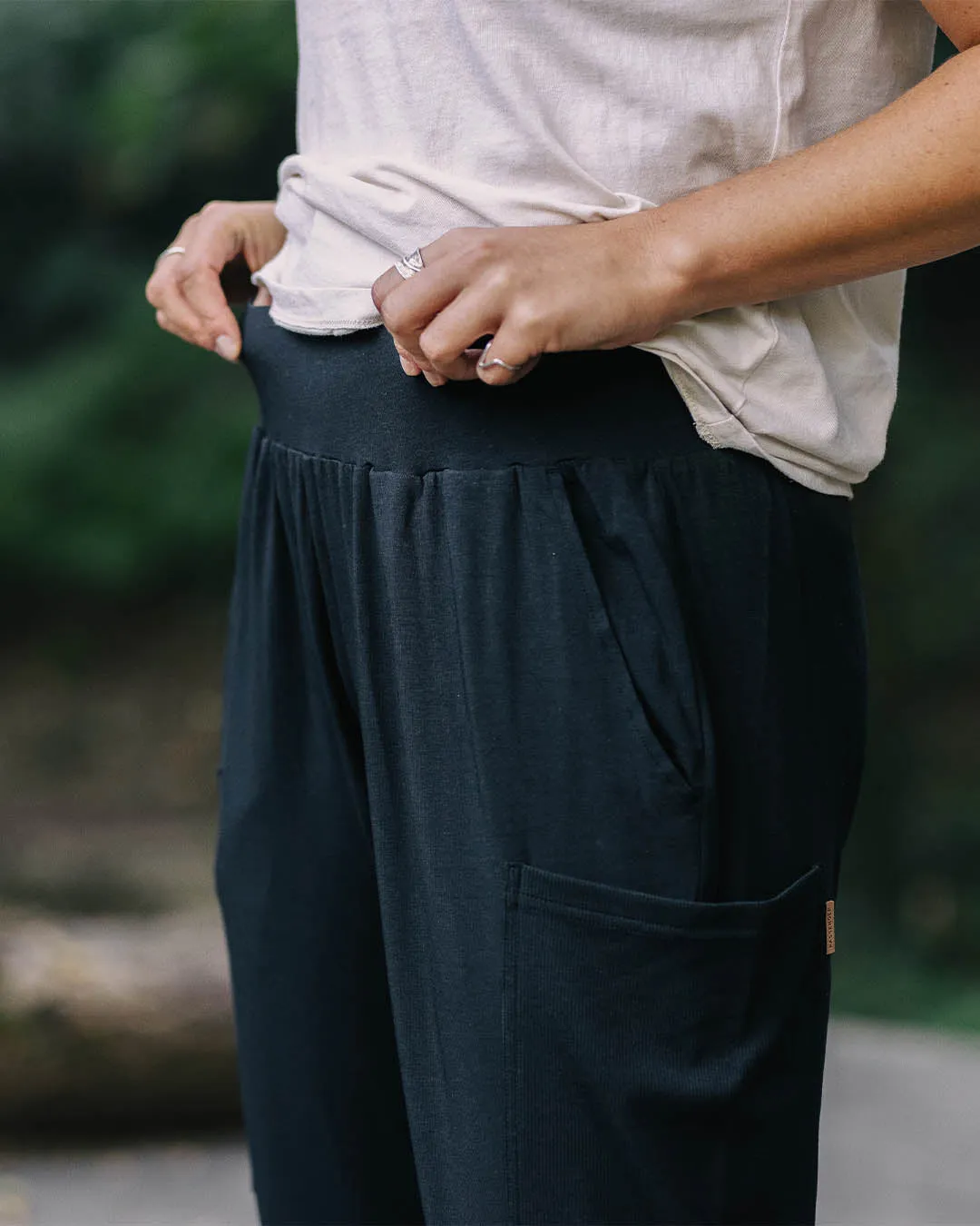 Pantalon en Coton Recyclé Day Dream - Noir
