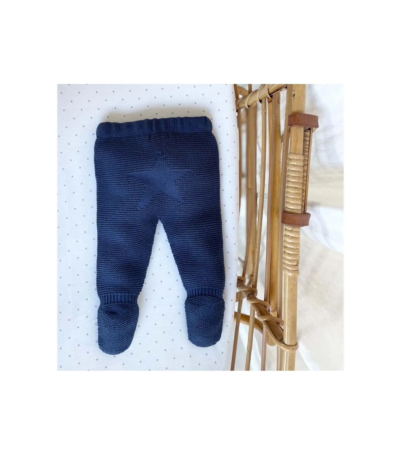 Pantalon nourrisson en laine et coton et son étoile