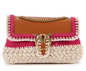Pinko Sac Classic Love Bag Puff Techno Crochet fuchsia