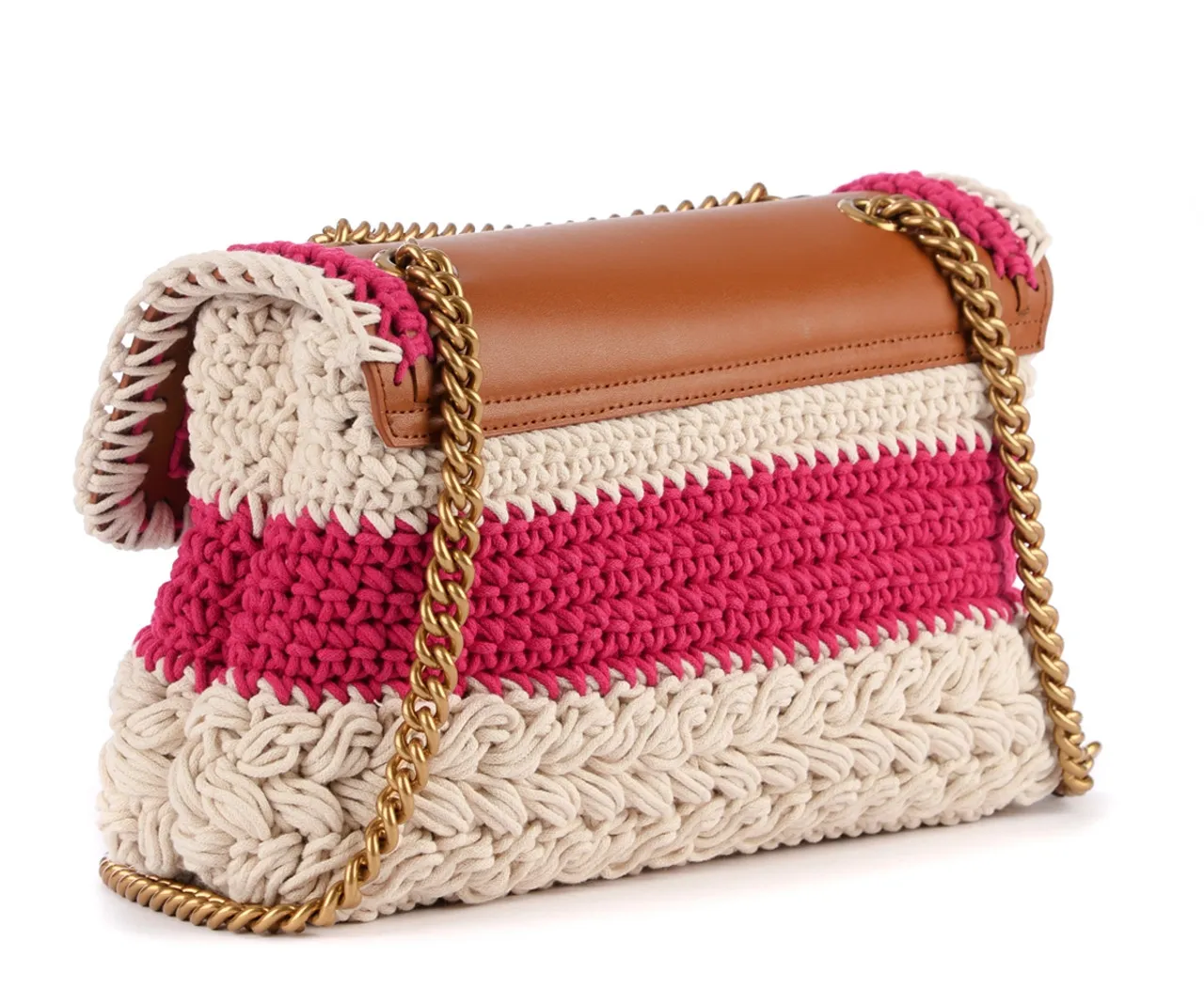 Pinko Sac Classic Love Bag Puff Techno Crochet fuchsia