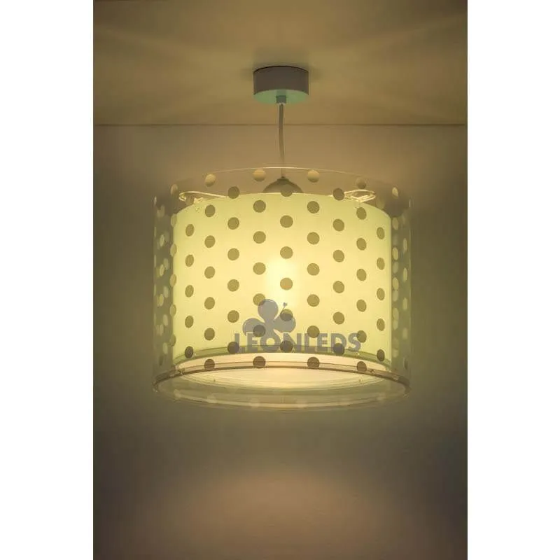 Plafonnier enfant turquoise Dots Dalber 41002H | LeonLeds.com