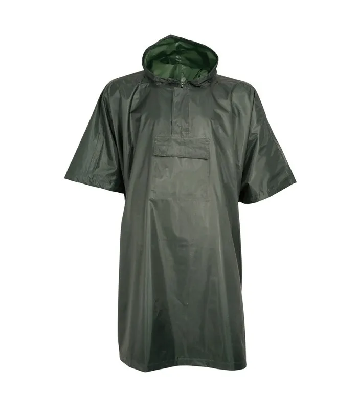 Poncho imperméable transformable couleur kaki