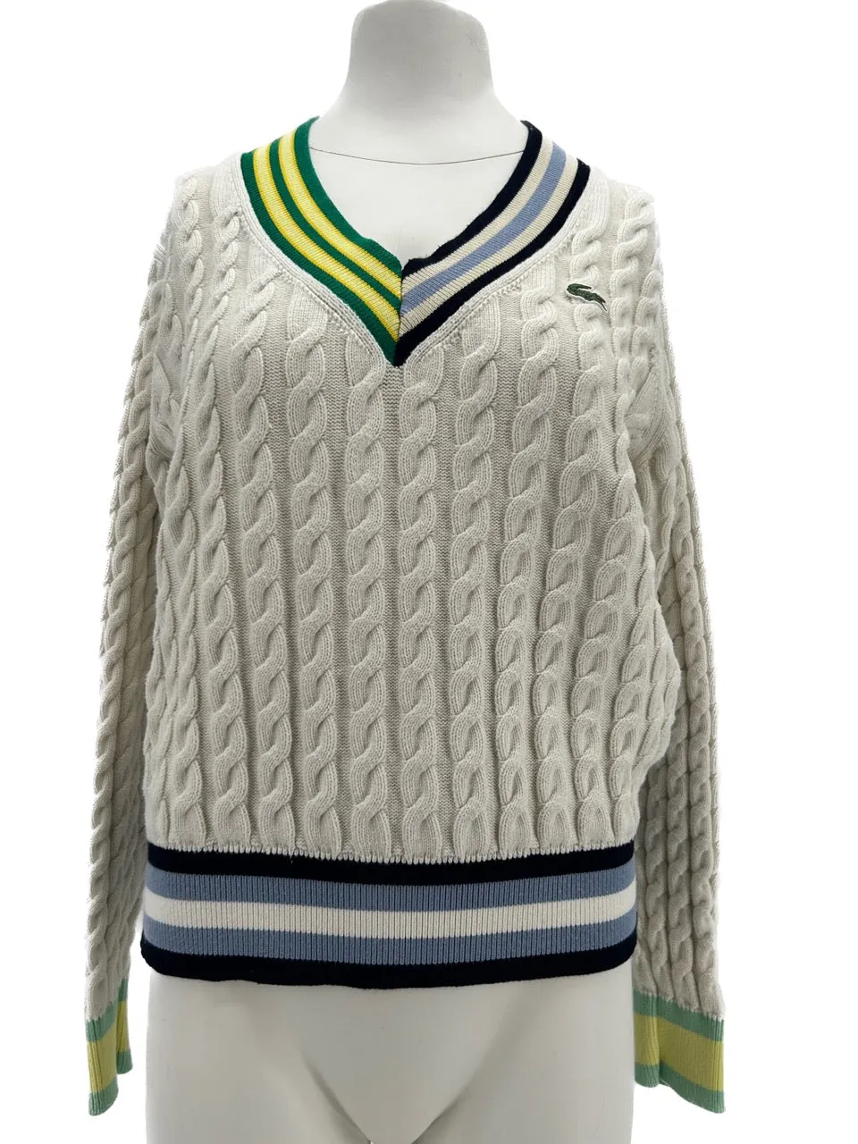 Pull en maille torsadé