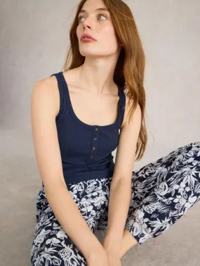 Pyjama-Oberteil Hailey Navy ⋆ Bella Green ⋆ Nachhaltige Mode