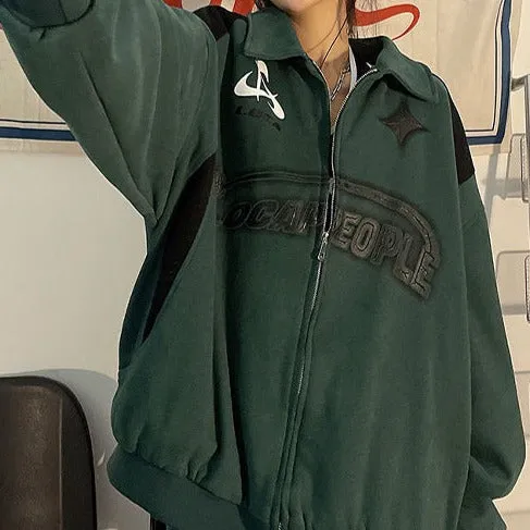 Racing jacket femme