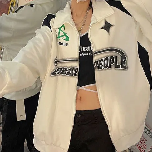 Racing jacket femme