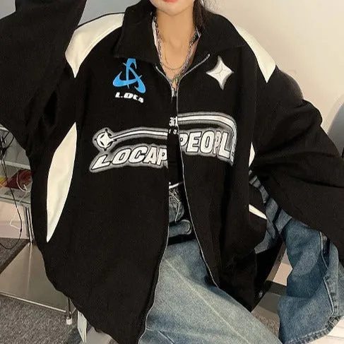 Racing jacket femme