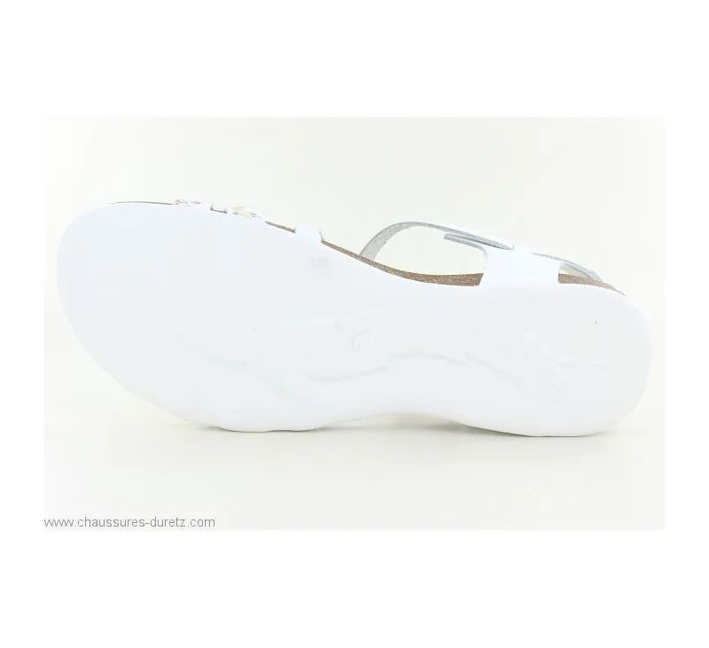 Sandales  Kickers ANATOMIUM Blanc Fleuri