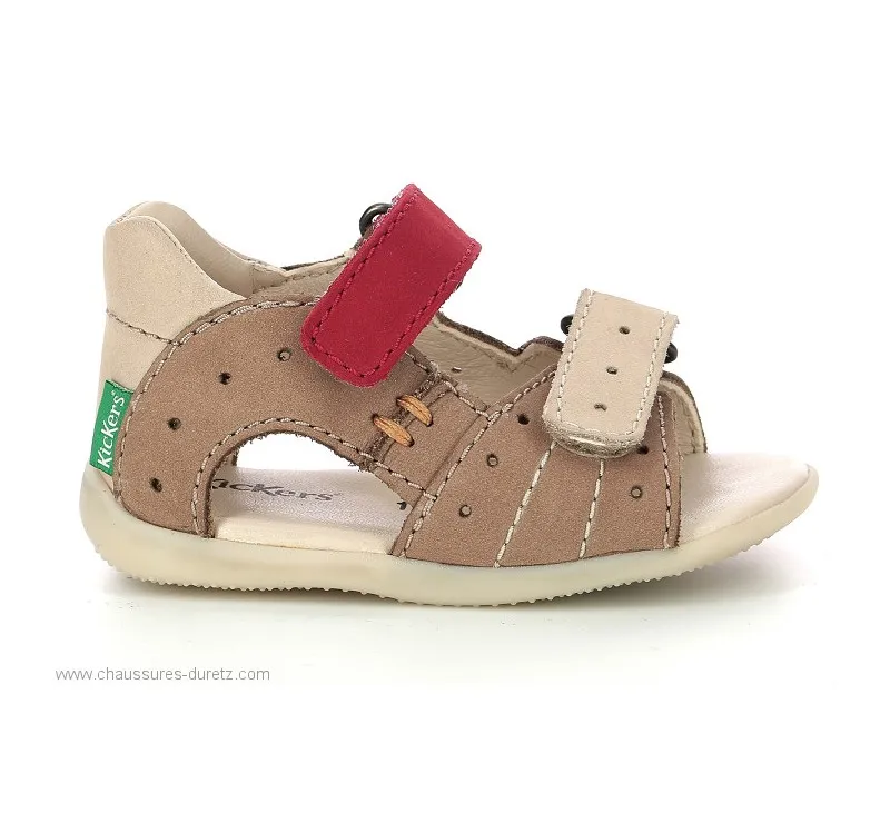 Sandales  Kickers BOPING Beige / Rouge
