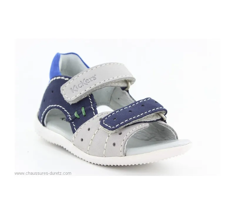 Sandales  Kickers BOPING Gris / Marine / Bleu