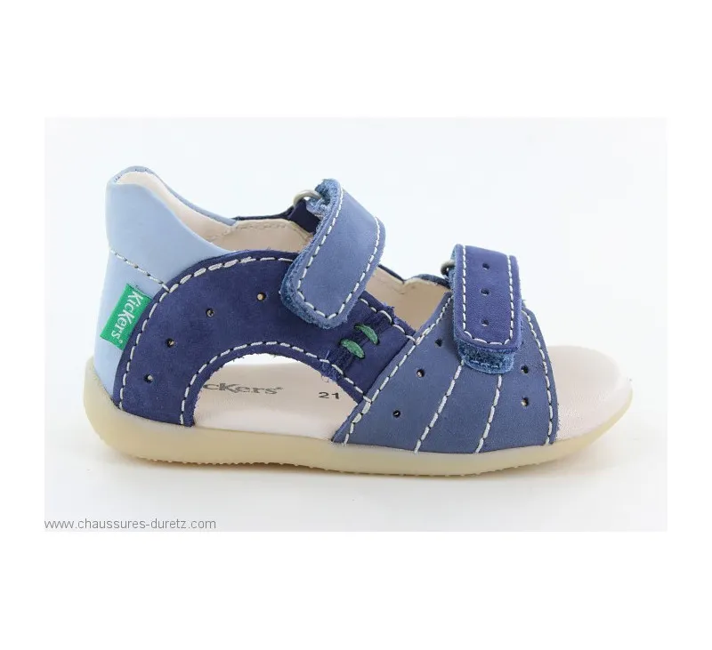 Sandales  Kickers BOPING2 Bleu Tricolore