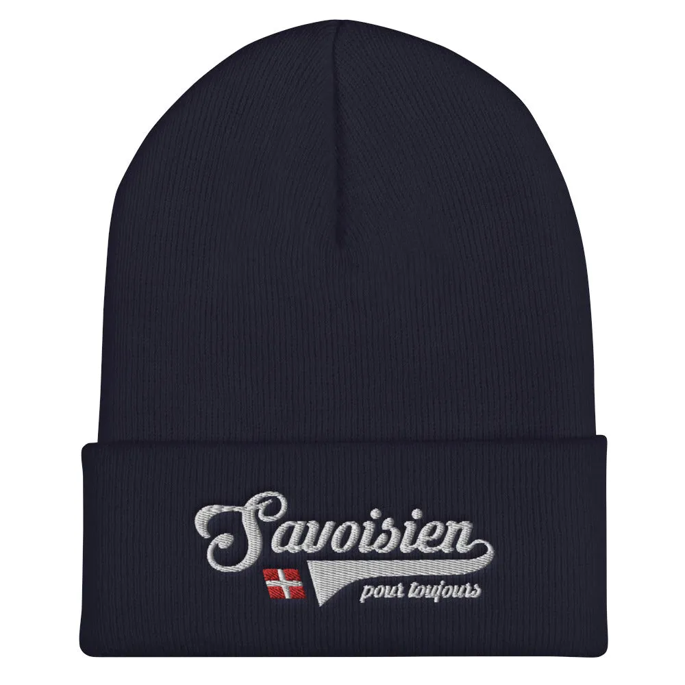 Savoisien pour toujours, Savoie - Bonnet homme brodé noir ou rouge