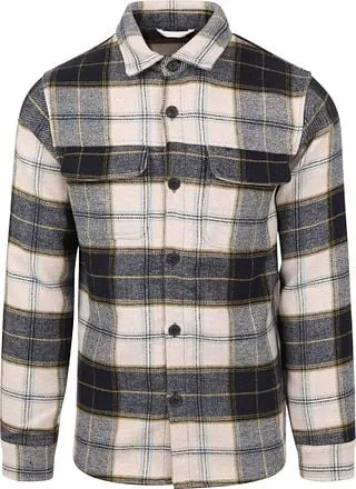 Suitable Surchemise September Flanel A Carreaux Beige SPE233