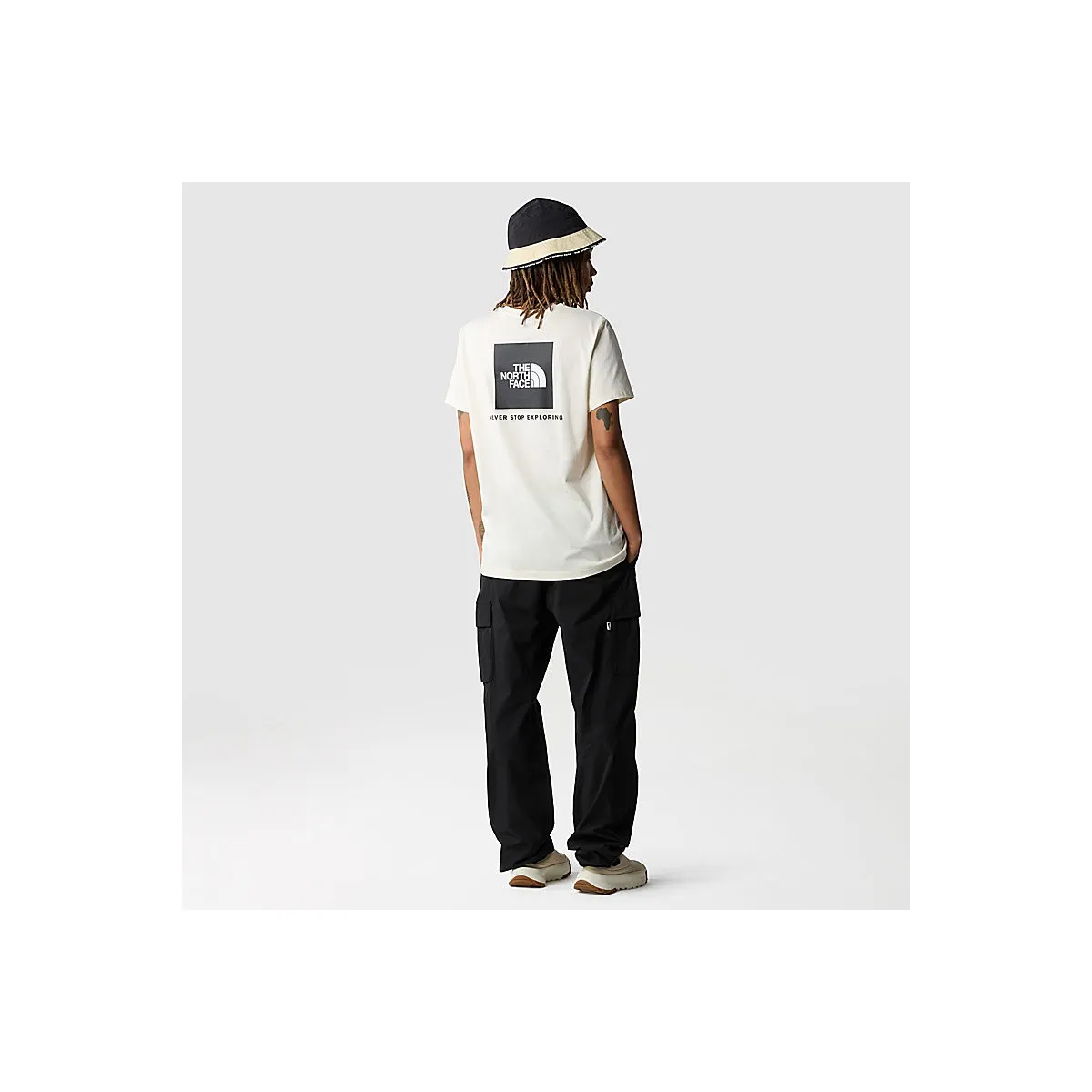 THE NORTH FACE - T-shirt blanc cassé